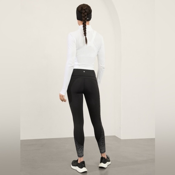 NWOT  Athleta Rainier Orion Black Reflective Tight Size 1X - Picture 7 of 11